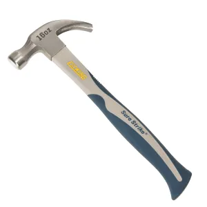 Estwing Carbon Fiber Curved Claw Hammer showing lightweight carbon fiber handle and steel head.